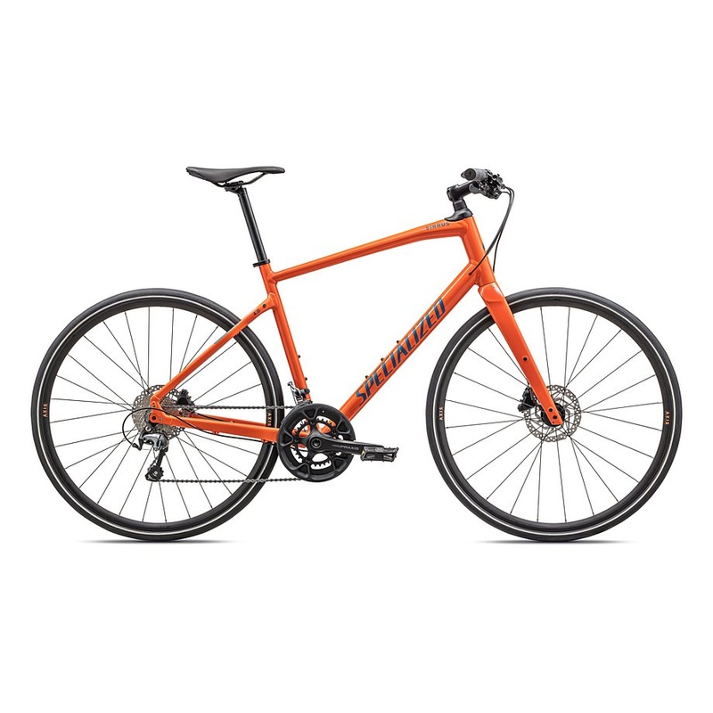 2023 Specialized sirrus 4.0 bike gloss cactus bloom / satin mystic blue reflective xxs