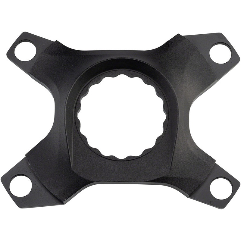 Easton Assymetric CINCH Spider: 4-Bolt, Dual-Chainring, Black