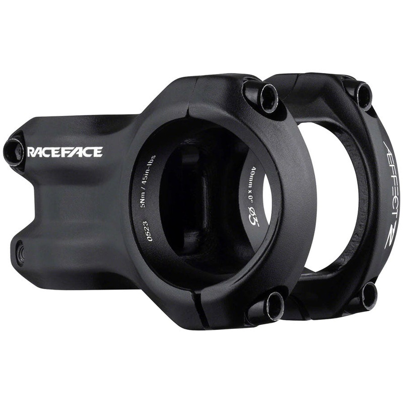 RaceFace Aeffect R Stem – 40mm, 35 mm Clamp, +/-0, 1 1/8″, Aluminum, Black