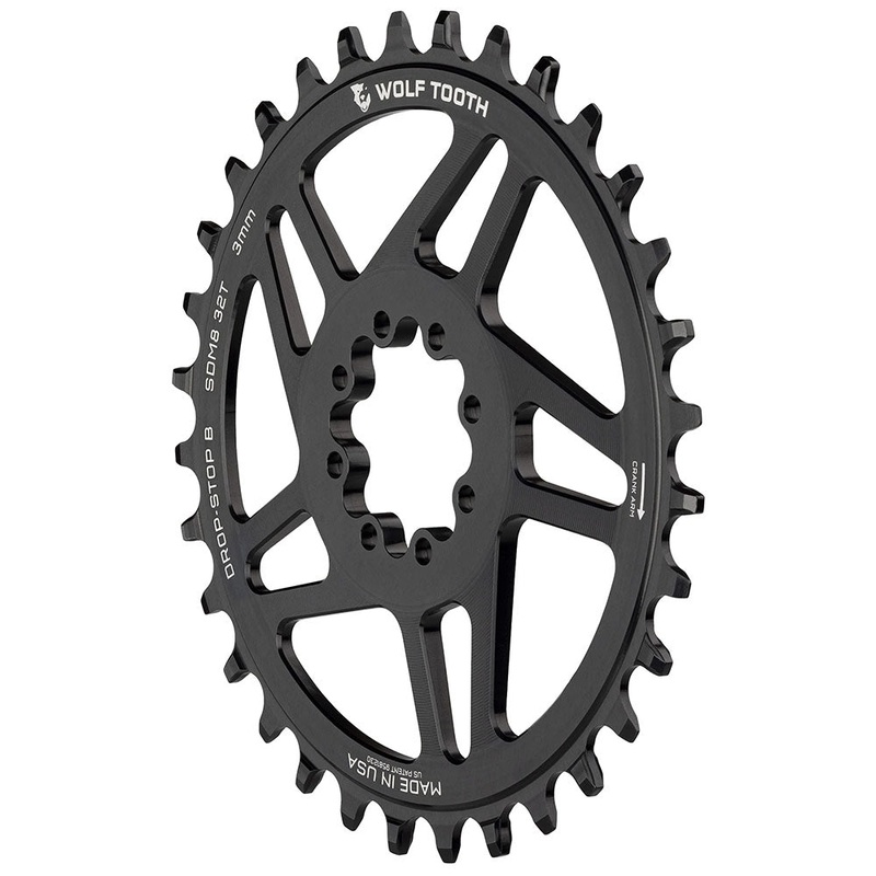 Direct Mount Chainring – 32t SRAM Direct Mount Drop-Stop B For SRAM 8-Bolt Cranksets 3mm Offset BLK
