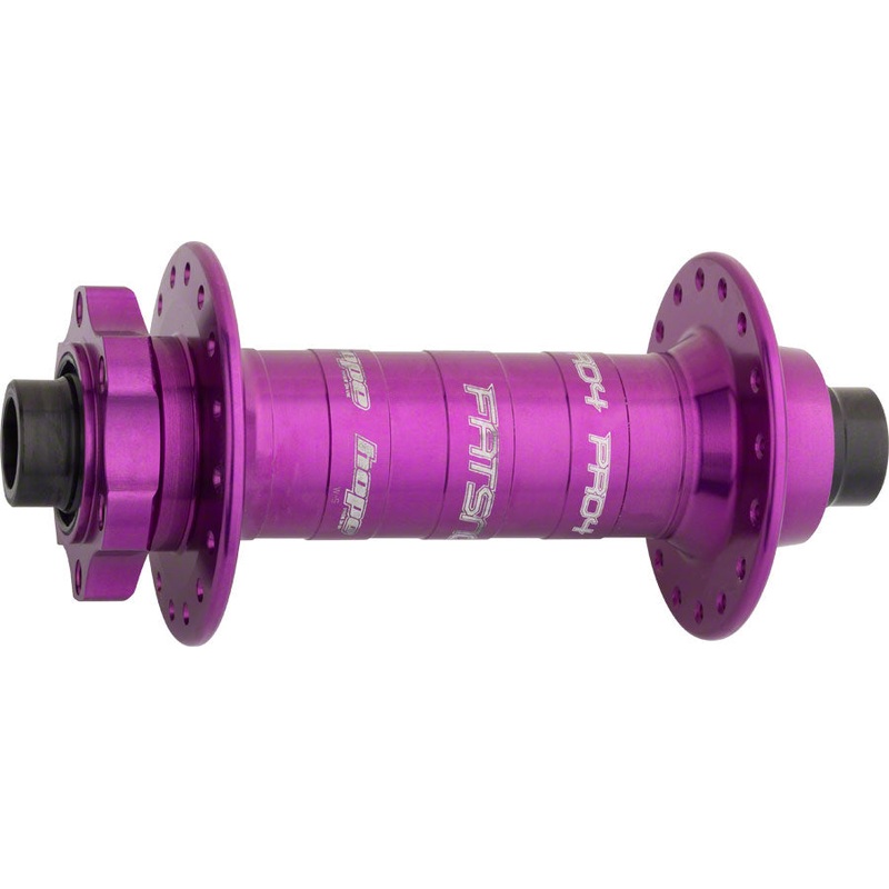 Hope Pro 4 Fatsno Front Hub – 15 x 150mm 6-Bolt Purple 32h
