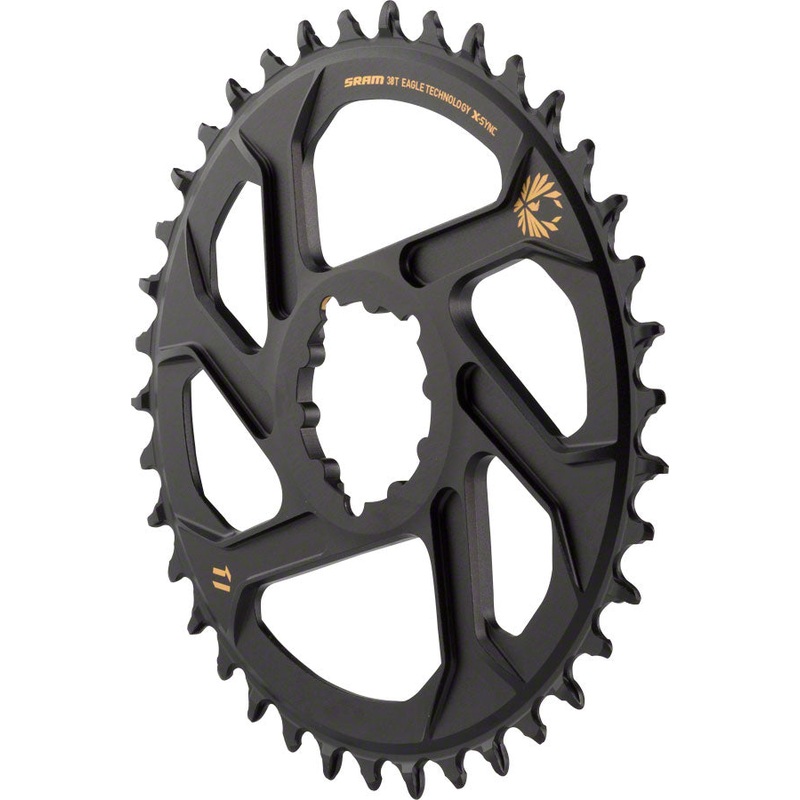 SRAM X-Sync 2 Eagle Chainring 38t Direct Mount 10/11/12-Speed Aluminum Black