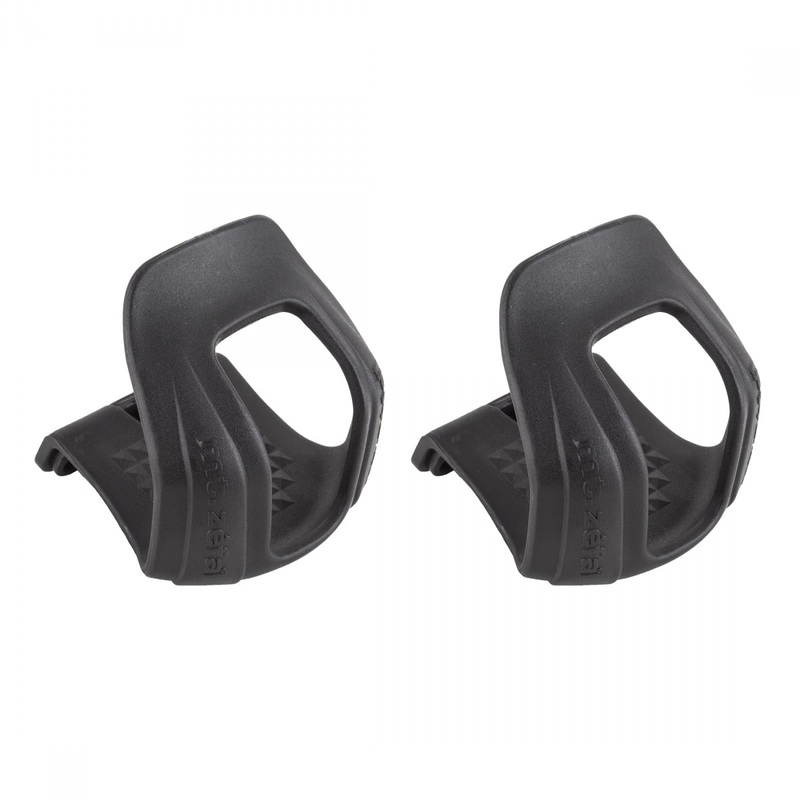 Zefal Half Toe Clips S/M Black | Durable Resin Bicycle Clips for Secure Foot Positioning, No Strap Needed, Lightweight Cycling Accessories