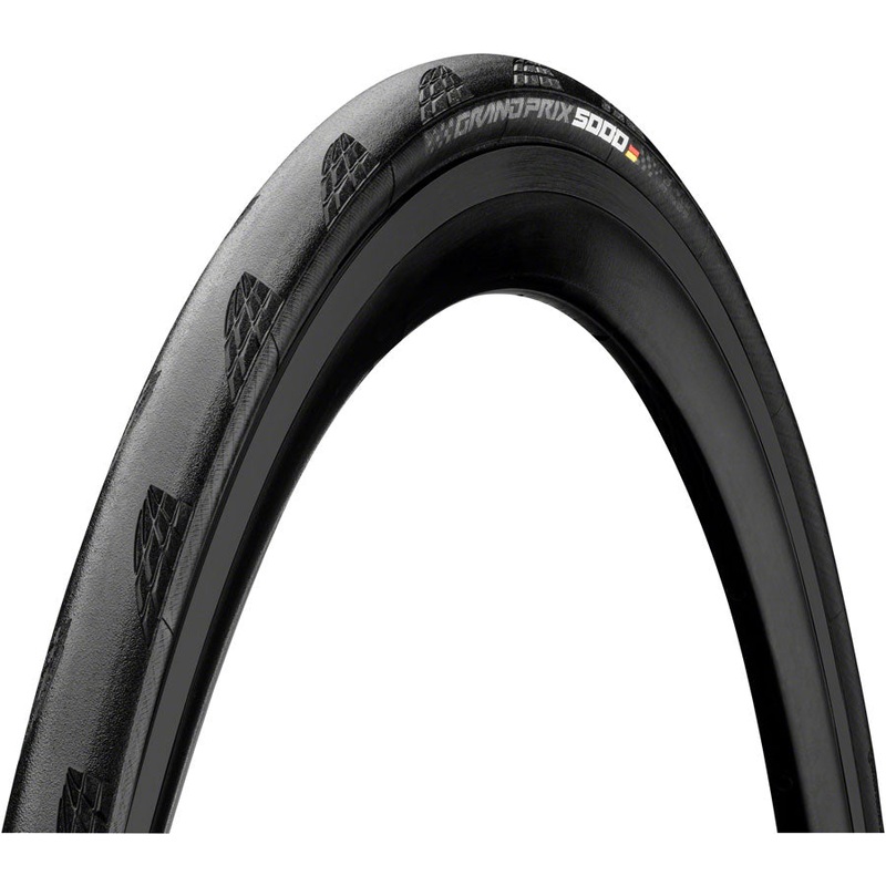 Continental Grand Prix 5000 Tire – 700 x 30 Clincher Folding BLK BLKChili Vectran Breaker LazerGrip ACT E50