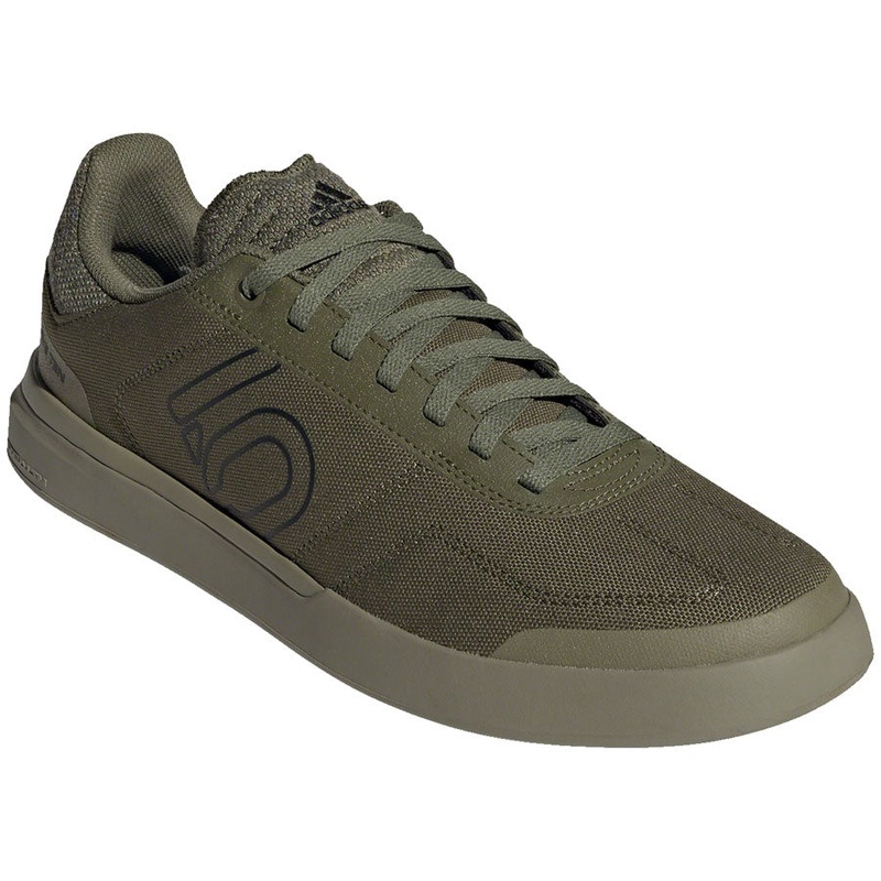 Five Ten Sleuth DLX Canvas Flat Shoes – Mens Focus Olive/Core BLK/Pulse Lime 6.5