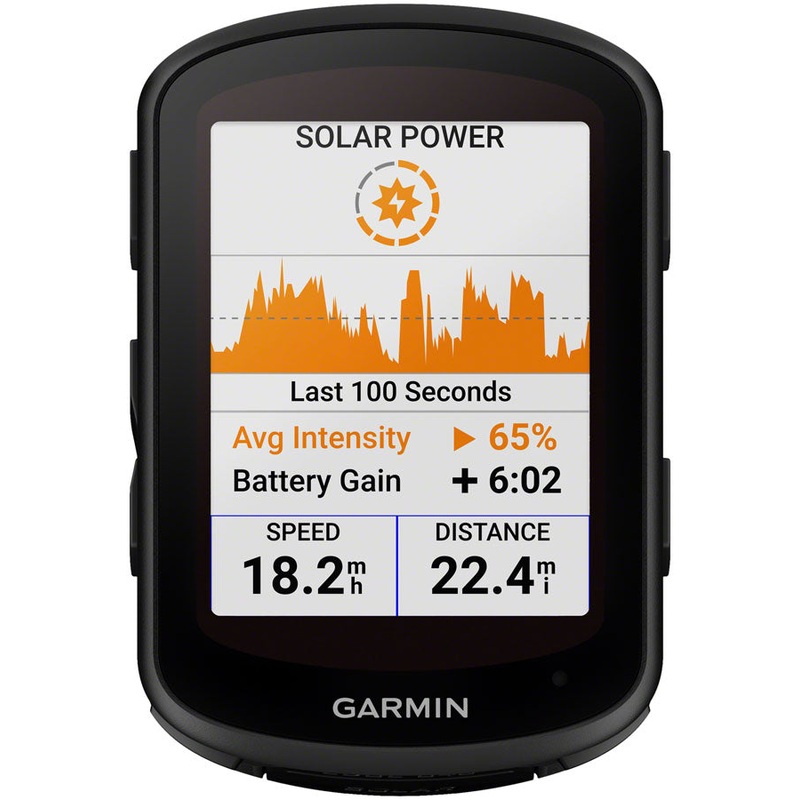 Garmin Edge 840 Solar Bike Computer – GPS, Wireless, Black