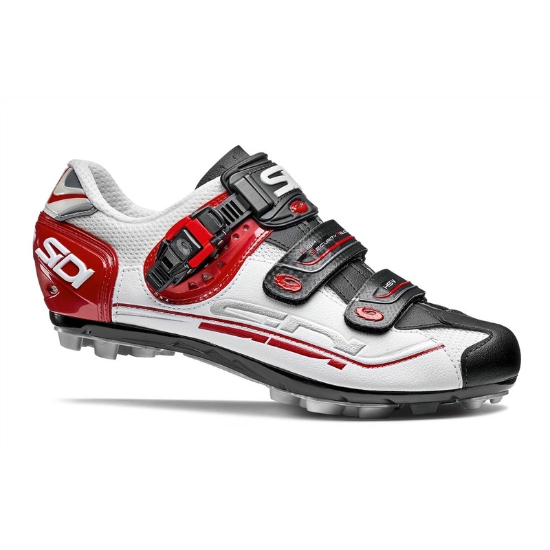 Sidi Dominator 7 Clipless Shoes – White/Black/Red