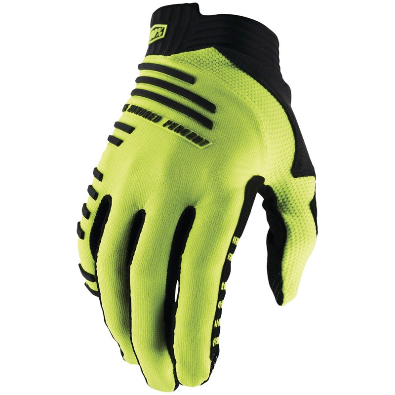100% R-Core Gloves – Yellow Full Finger Mens X-Large