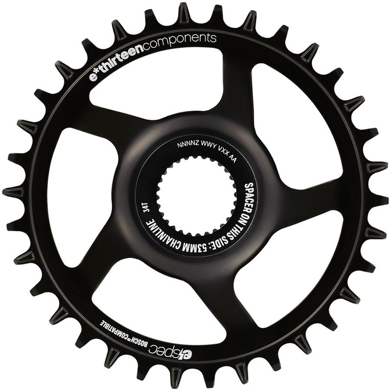 e*thirteen e*spec Steel Direct Mount Chainring – 36T Bosch CX Gen4 CL 53/55 via Spacer BLK