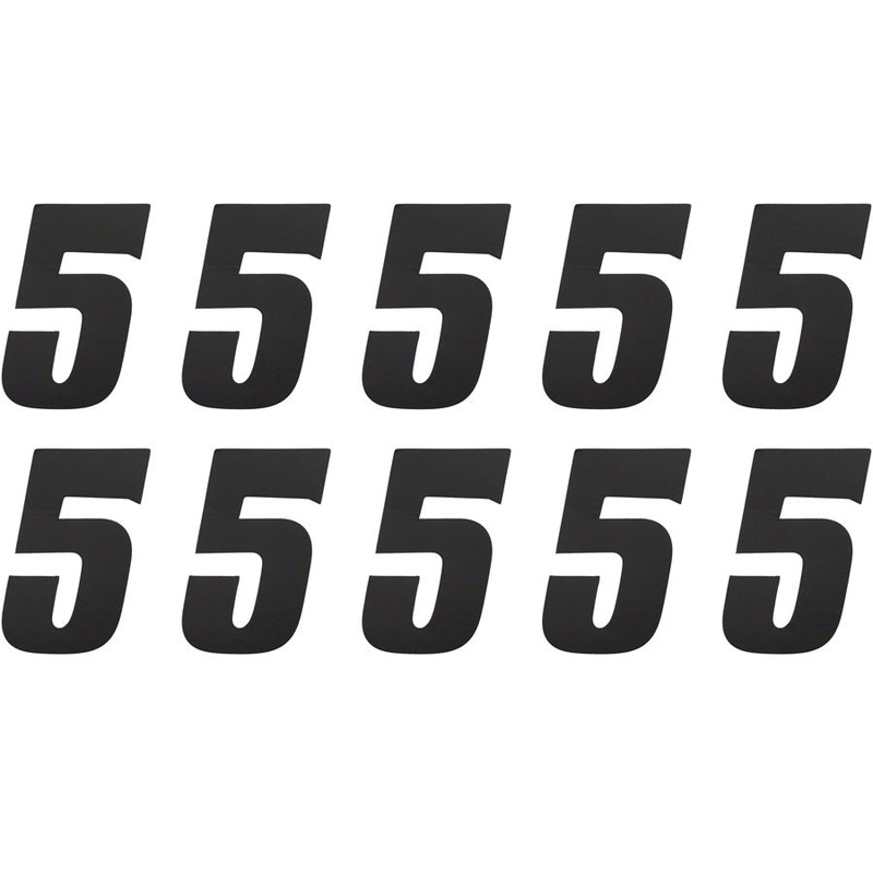 Tangent # 5 Side Plate Numbers – 10/Pack Black