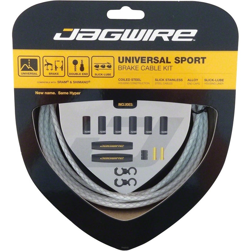 Jagwire Universal Sport Brake Cable Kit – Braid White