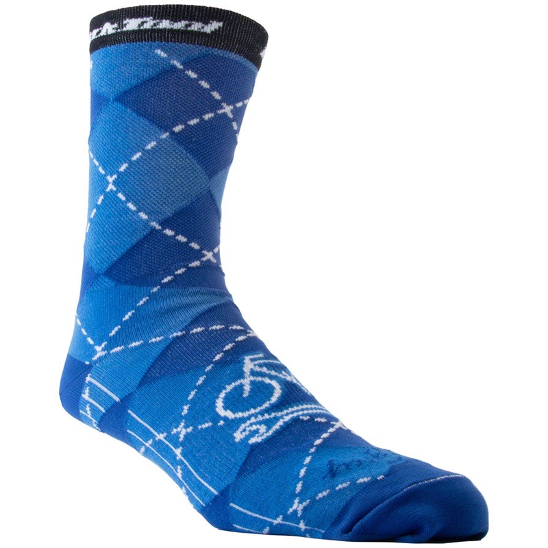 Park Tool Cycling Socks for Men & Women  Breathable, Double-Stitched Heel & Toe, Argyle Design, Comfortable Athletic Socks for Warm Weather Riding