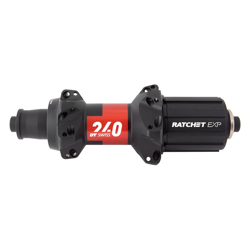 DT Swiss 240 EXP Rear Hub – QR x 130mm Rim Brake HG 11 Road BLK/Red 24H 36pt