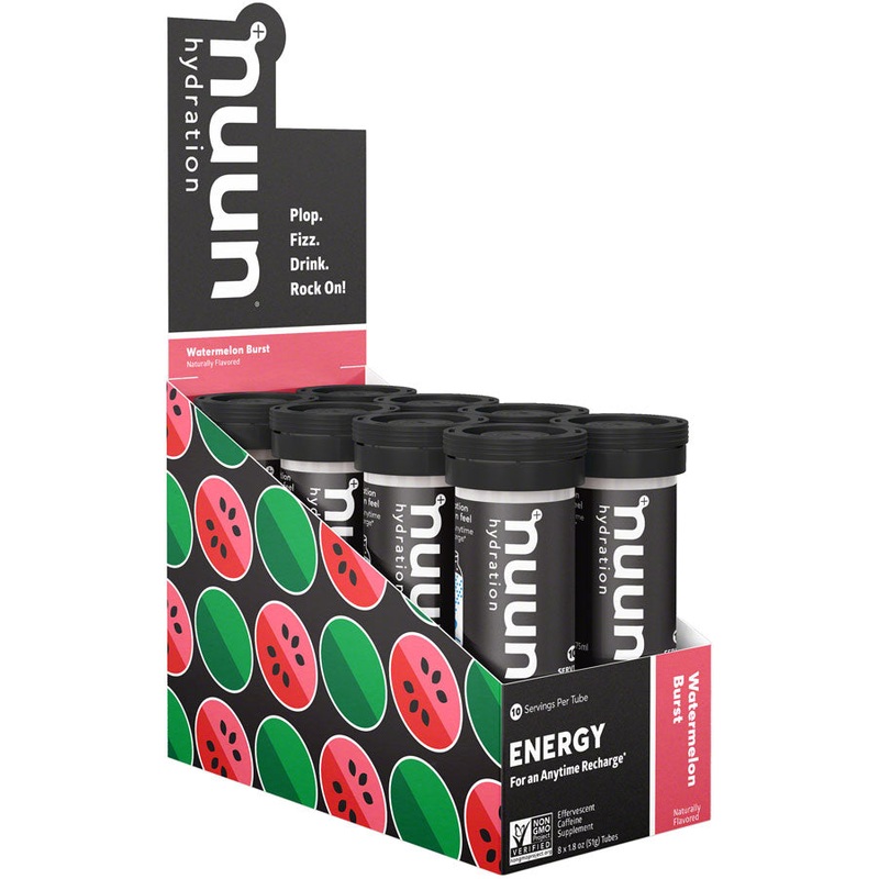 Nuun Energy Hydration Tablets – Watermelon Burst, Box of 8 Tubes