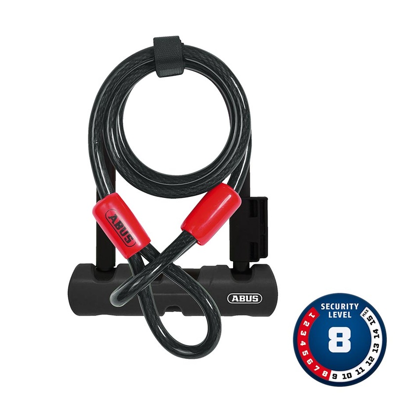 Abus Ultra 410 U-Lock – 3.9 x 5.5″ Keyed Black Includes Cobra cable