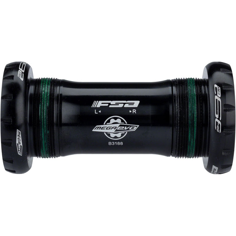 Full Speed Ahead MegaEvo Steel Mountain Bottom Bracket for 392EVO cranks, 68/73mm English Threading