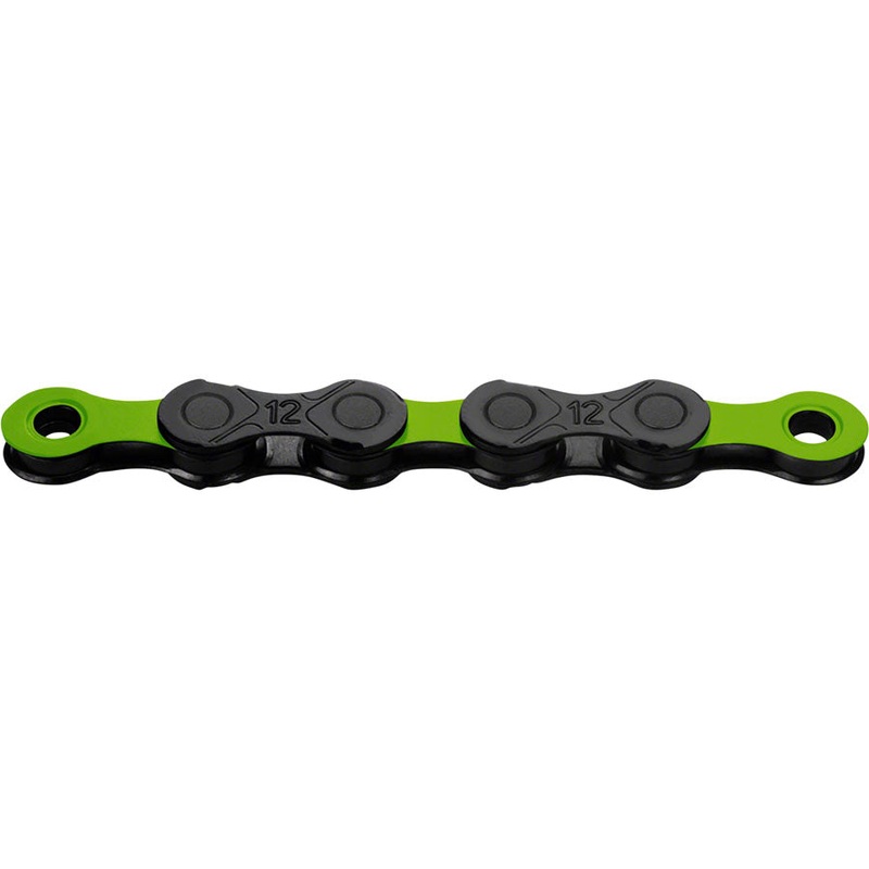 KMC DLC 12 Chain – 12-Speed 126 Links Black/Green