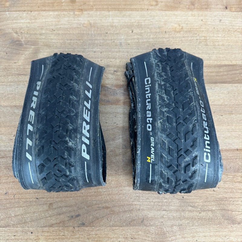 Low Mile! Pair Pirelli Cinturato Gravel M 700c x 40mm Tubeless Gravel Bike Tires