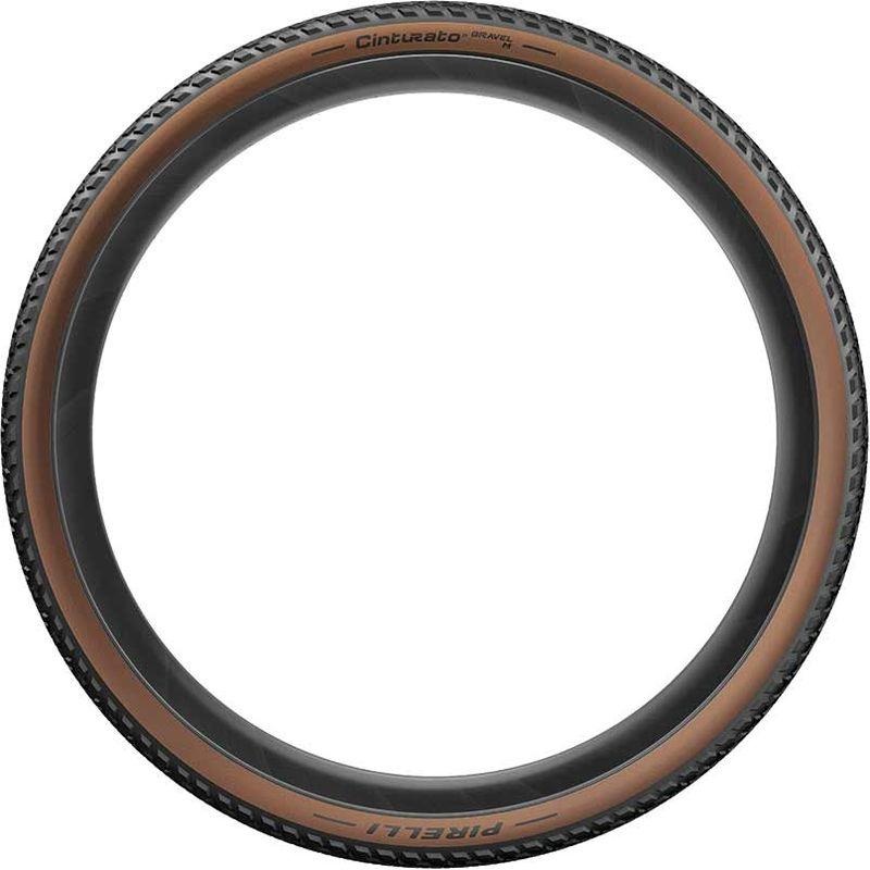 Pirelli Cinturato Gravel M, Gravel Tire, 700x35C, Folding, Tubeless Ready, SpeedGrip, 127TPI, Tanwall