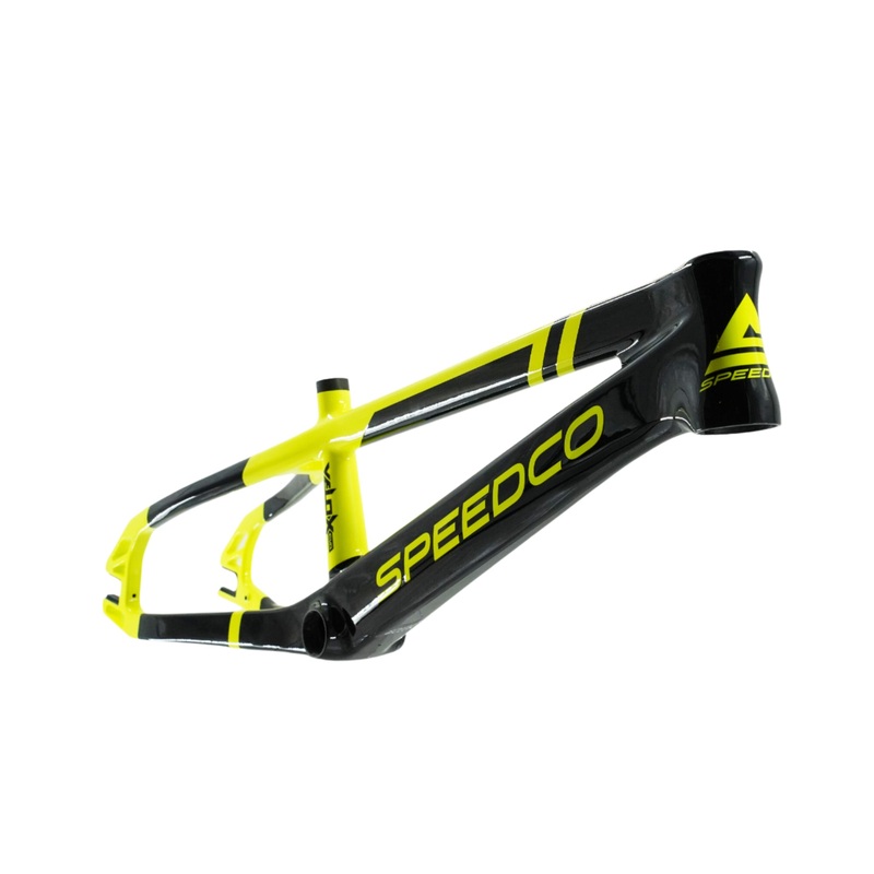 Speedco Velox Evo Carbon BMX Race Frame-Neon Yellow