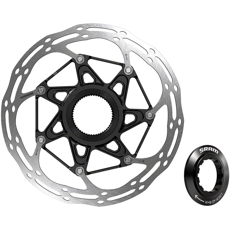 SRAM CenterLine X Disc Brake Rotor – 140mm, Center Lock, 1.85mm, Includes Internal Tooled Lockring