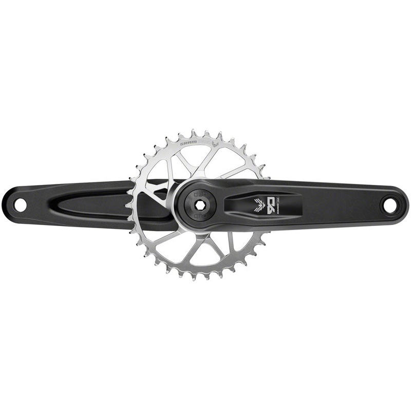 SRAM Eagle 90 T-Type Wide Crankset – 175mm, 12-Speed, 32t Chainring, Direct Mount, 2-Guards, DUB Spindle Interface,