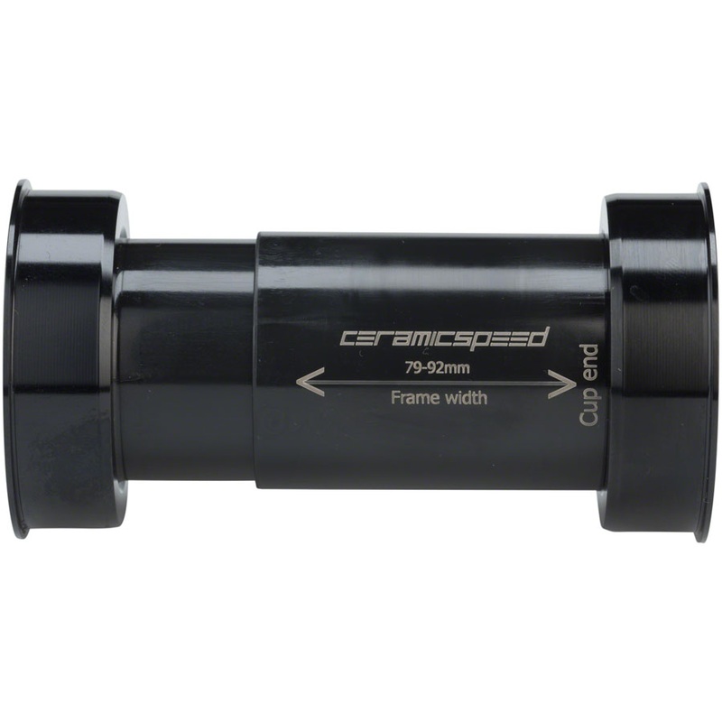 CeramicSpeed PF4630 Bottom Bracket – PF30/BBright/386EVO, 30mm Spindle, Coated Races, Black