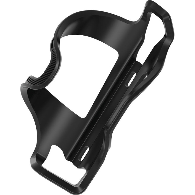 Lezyne Flow SL Water Bottle Cage – Right Side Entry, Enhanced Graphics, Black
