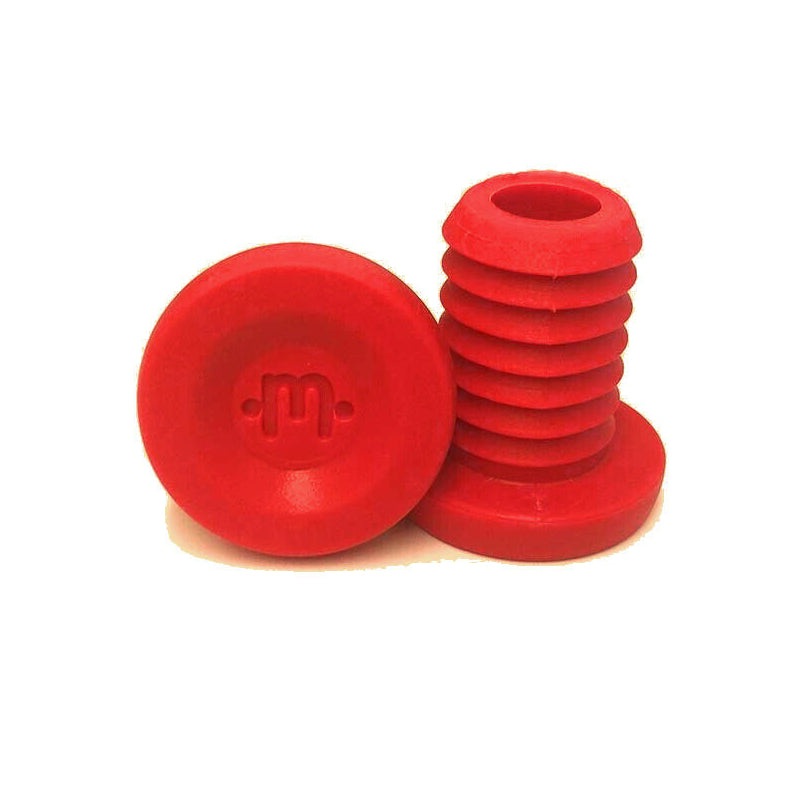 Mission Phase Bar End Plugs – Red