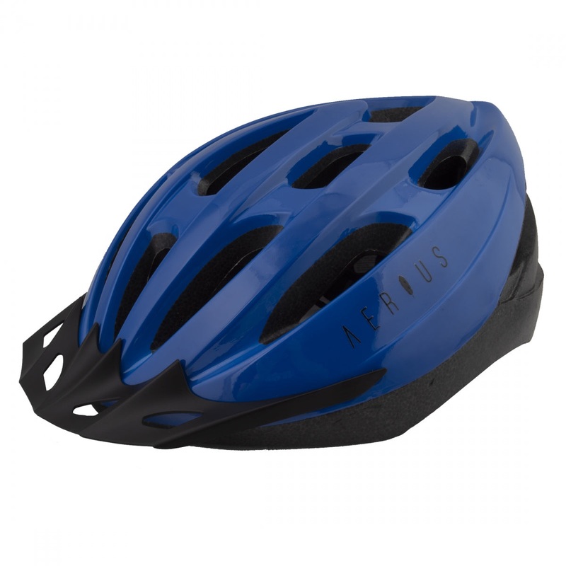 Bike Helmet Aerius V19-Sport All-Purpose In-Mold Head Lock System Blue Medium/Large