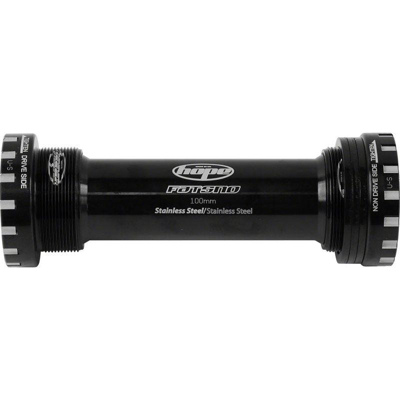 Hope BSA Threaded Bottom Bracket – 100mm Fat Bike For 24mm Spindle Stainless Black