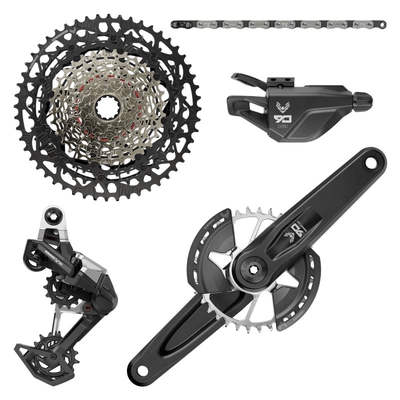 SRAM Eagle 90 T-Type Groupset – 170mm Wide Crank 32t Chainring Trigger Shifter 10-52t 12-Speed Cassette Rear Derailleur Chain