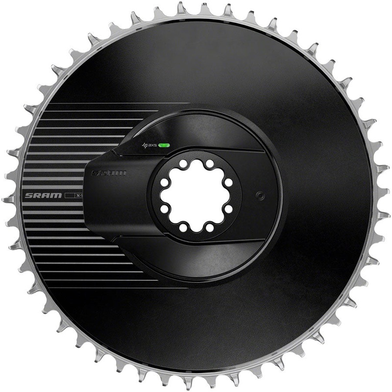 SRAM RED AXS Aero Power Meter Chainring Kit – 44t, 12/13-Speed, 8-Bolt Direct-Mount, 6.5mm Offset, Black, E1