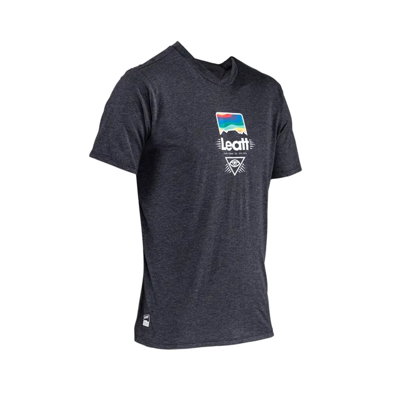 Leatt Gravity 1.0 Short Sleeve MTB Jersey – Black – 2024