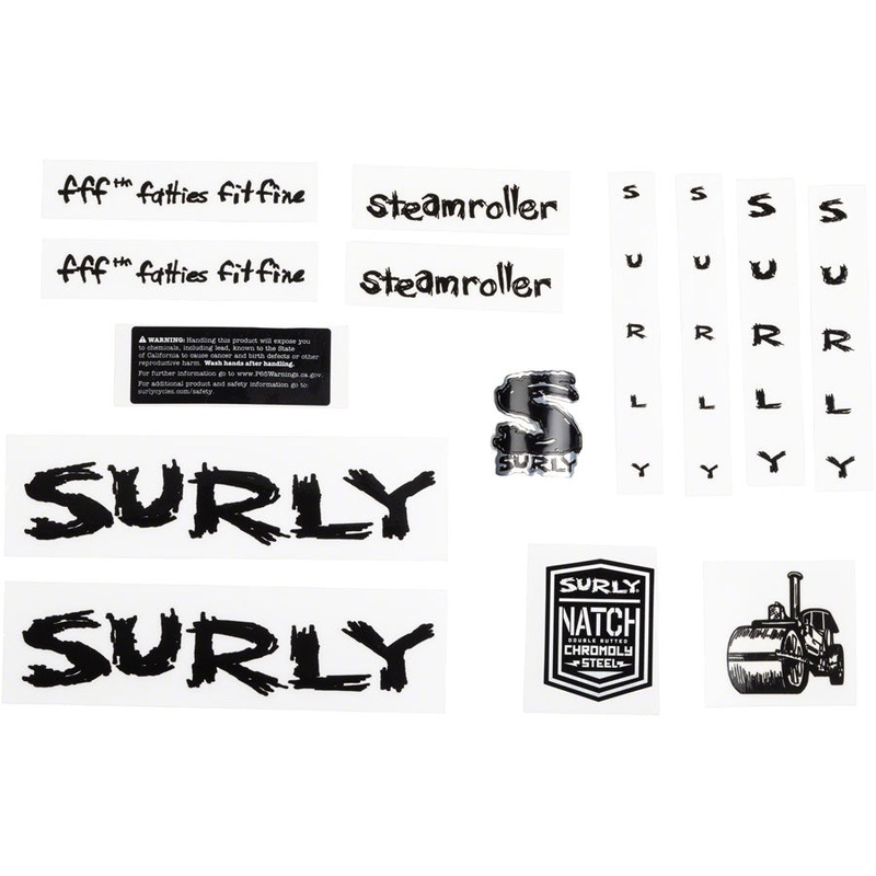 Surly Steamroller Decal Set – Black