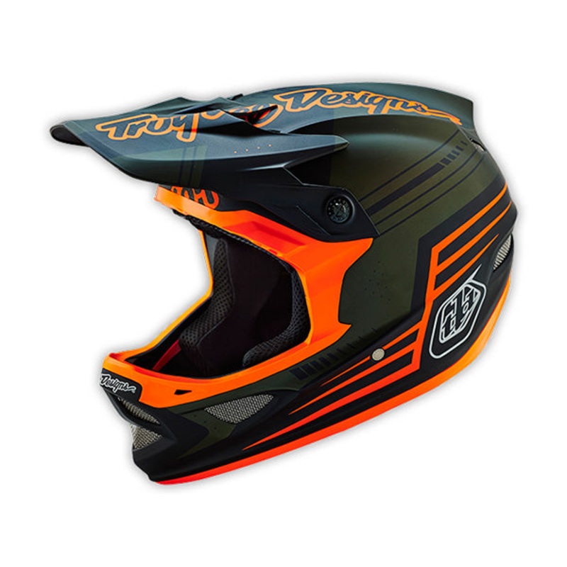 Troy Lee D3 Composite Helmet-Berserk Army Green