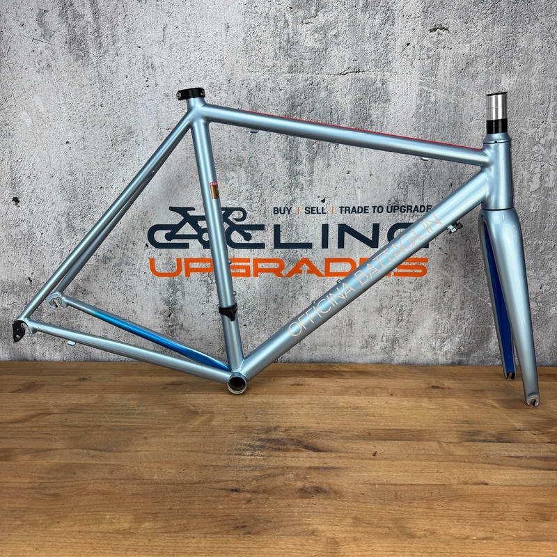 2018 Officina Battaglin Power+ HSS Spirit 52cm Rim Brake Steel Frameset 700c