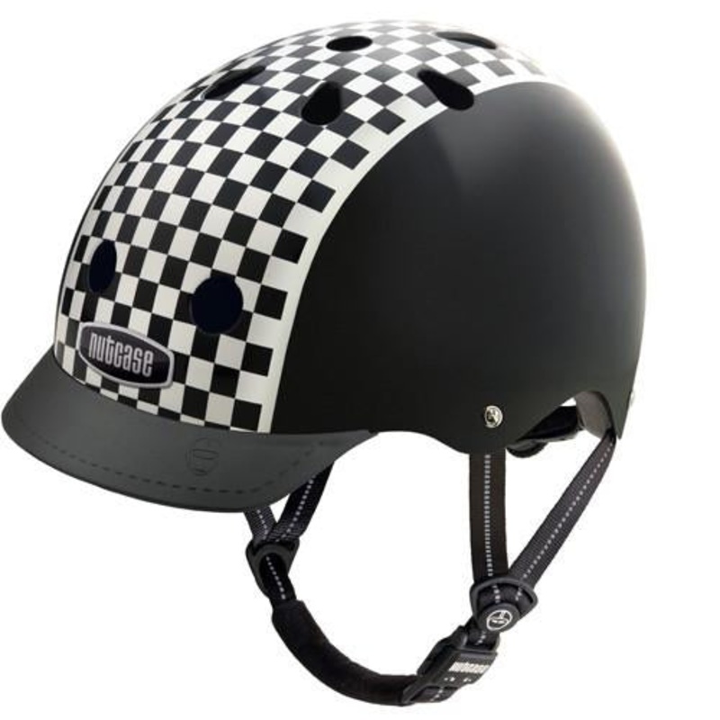Nutcase Gen3 Urban Helmet – Checkerboard Graphic – Black-White