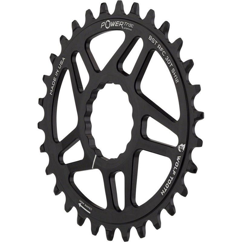 Wolf Tooth Elliptical Direct Mount Chainring – 32t RaceFace CINCH Boost Drop-Stop ST for Shimano 12 Speed HG Black