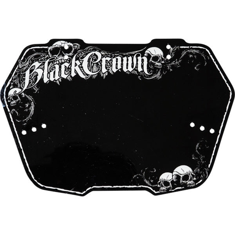 Black Crown Reaper Number Plate-Black-Mini
