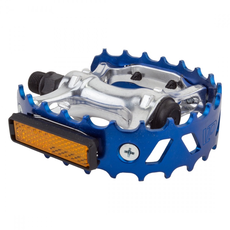Black Ops 747 Bear Trap Caged Pedals 9/16″ Chromoly Spindle Alloy Body Ano-Blue