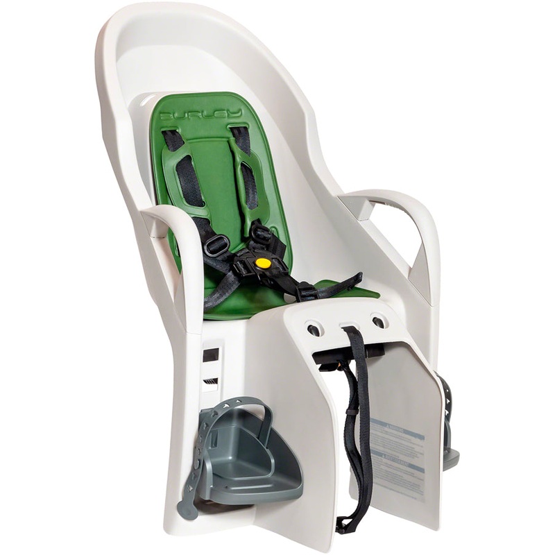 Burley Dash Rack Mount Child Seat – Cream/Green