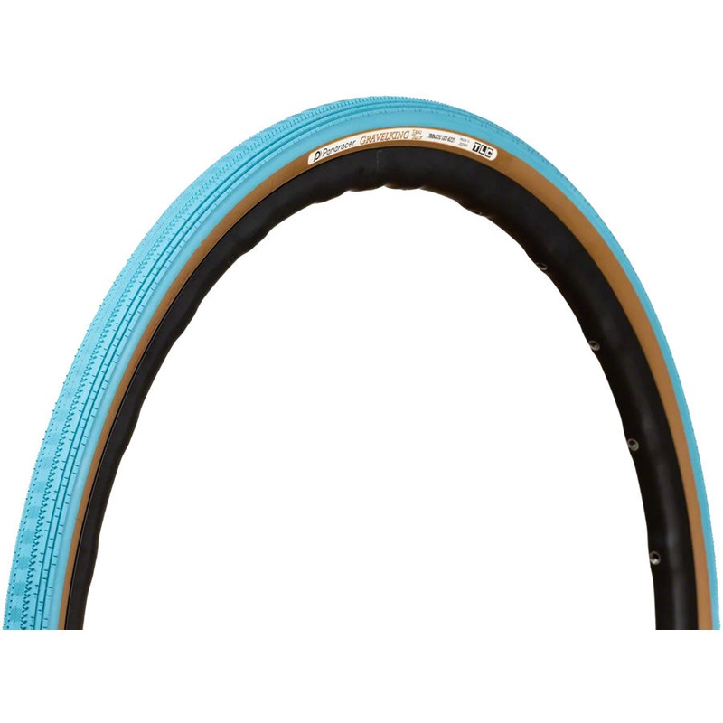 Panaracer GravelKing SS Tire – 700 x 38 Tubeless Folding Turquoise/Brown