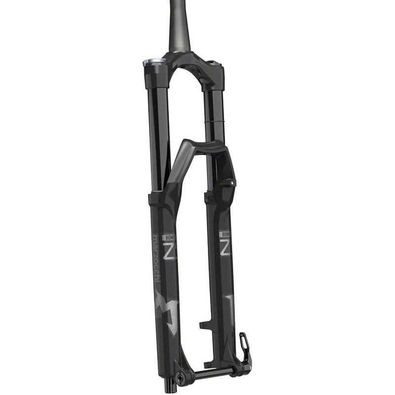 Marzocchi Bomber Z1 Suspension Fork – 27.5″ 180 mm QR15 x 110 mm 44 mm Offset Shiny BLK Grip Sweep-Adj