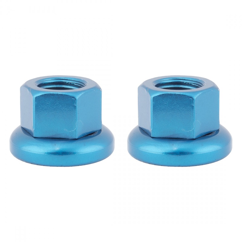 Origin8 Cr-Mo Track Rear Axle Nuts M10 x 1mm Blue