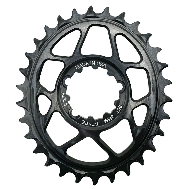 Premium 5Dev T-Type Oval 3-Bolt Chainrings  Machined Aluminum, Boost Offset, Anti-Chain Drop, Compatible with SRAM & Shimano 12-Speed, Custom Colors