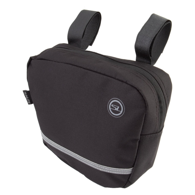 Sunlite Bar Tender II Handlebar Bag Velcro Straps 8.3×3.1×7.5` 170 c.i. Black