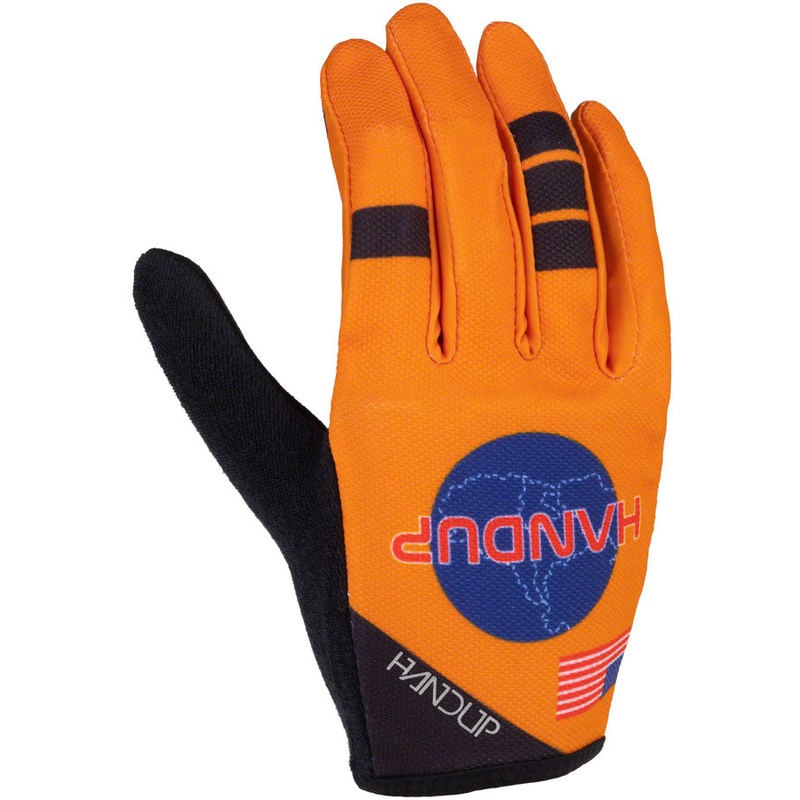 HandUp Most Days Gloves – Shuttle Runners Orange Full Finger Small