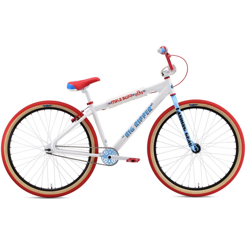 SE Racing Mike Big Ripper 29″ BMX Bike-White/Red/Blue