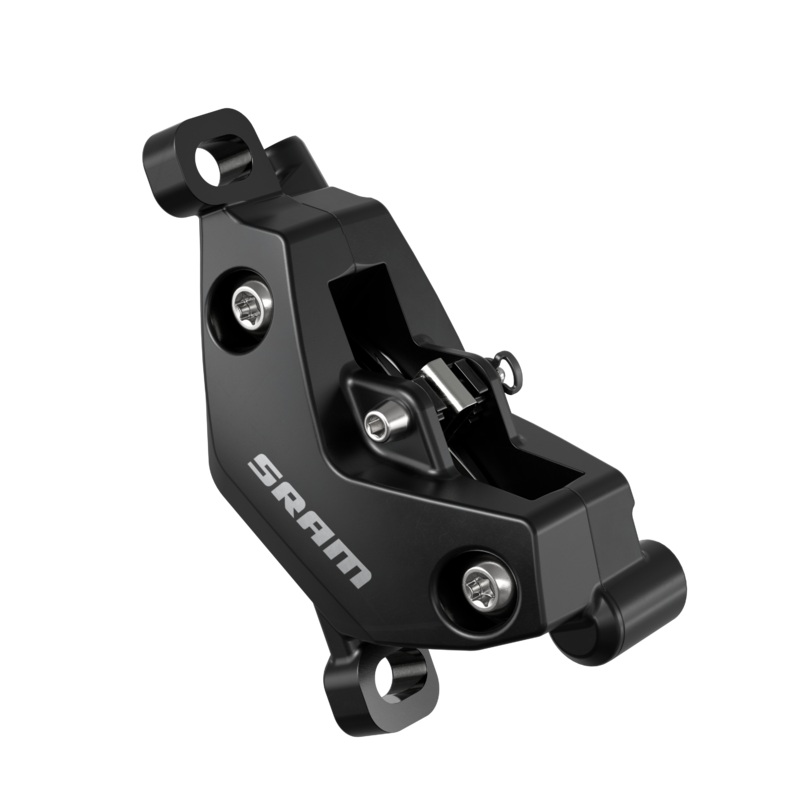 SRAM DB4 Hydraulic Disc Brake and Lever Set  4-Piston, Post Mount, Aluminum Levers, Diffusion Black, Compatible with Eagle Transmission